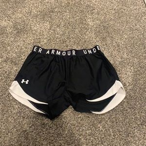 Under Armor, Black Athletic Shorts, Size: M